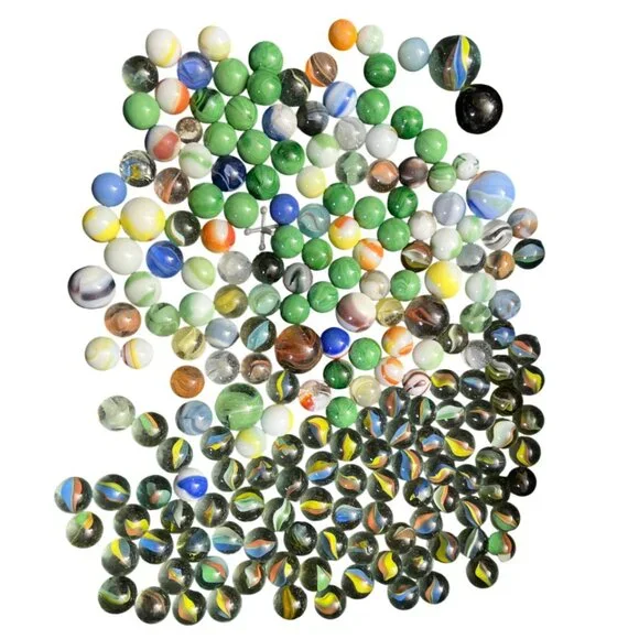 marbles vintage lot assortment of different types and colors 200 marble Pieces - Picture 13 of 15
